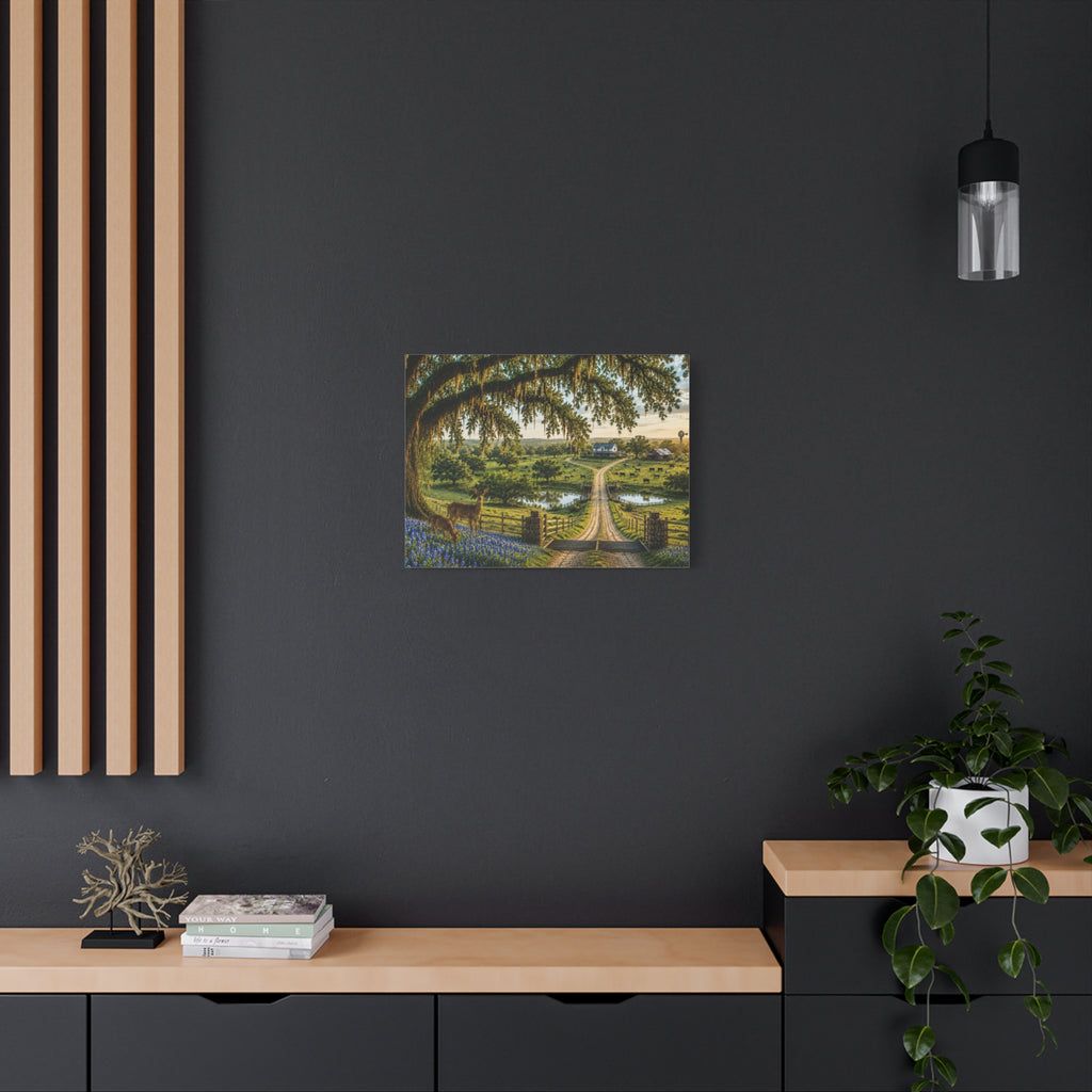 The Dirt Road Home Canvas Print