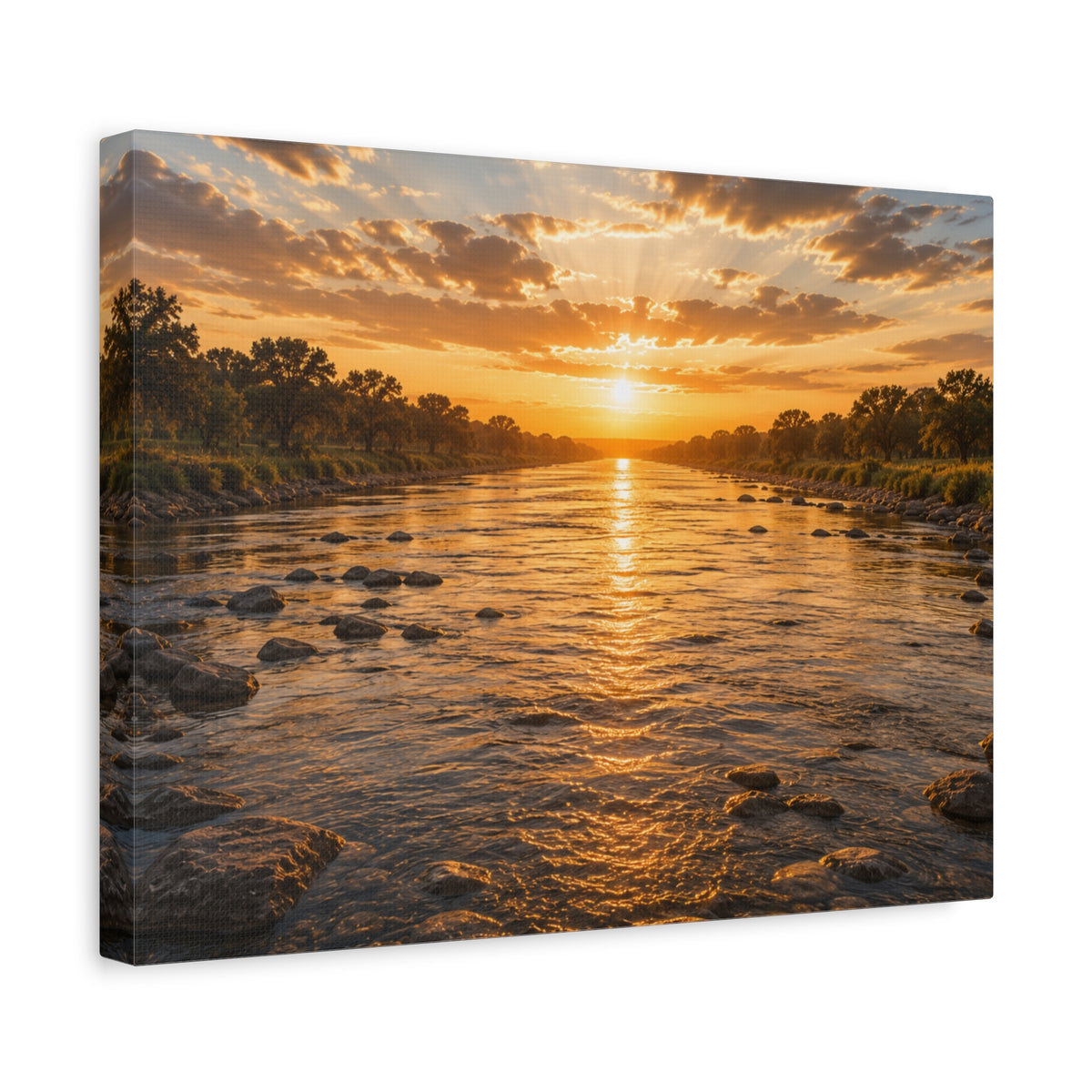 The River Canvas Print