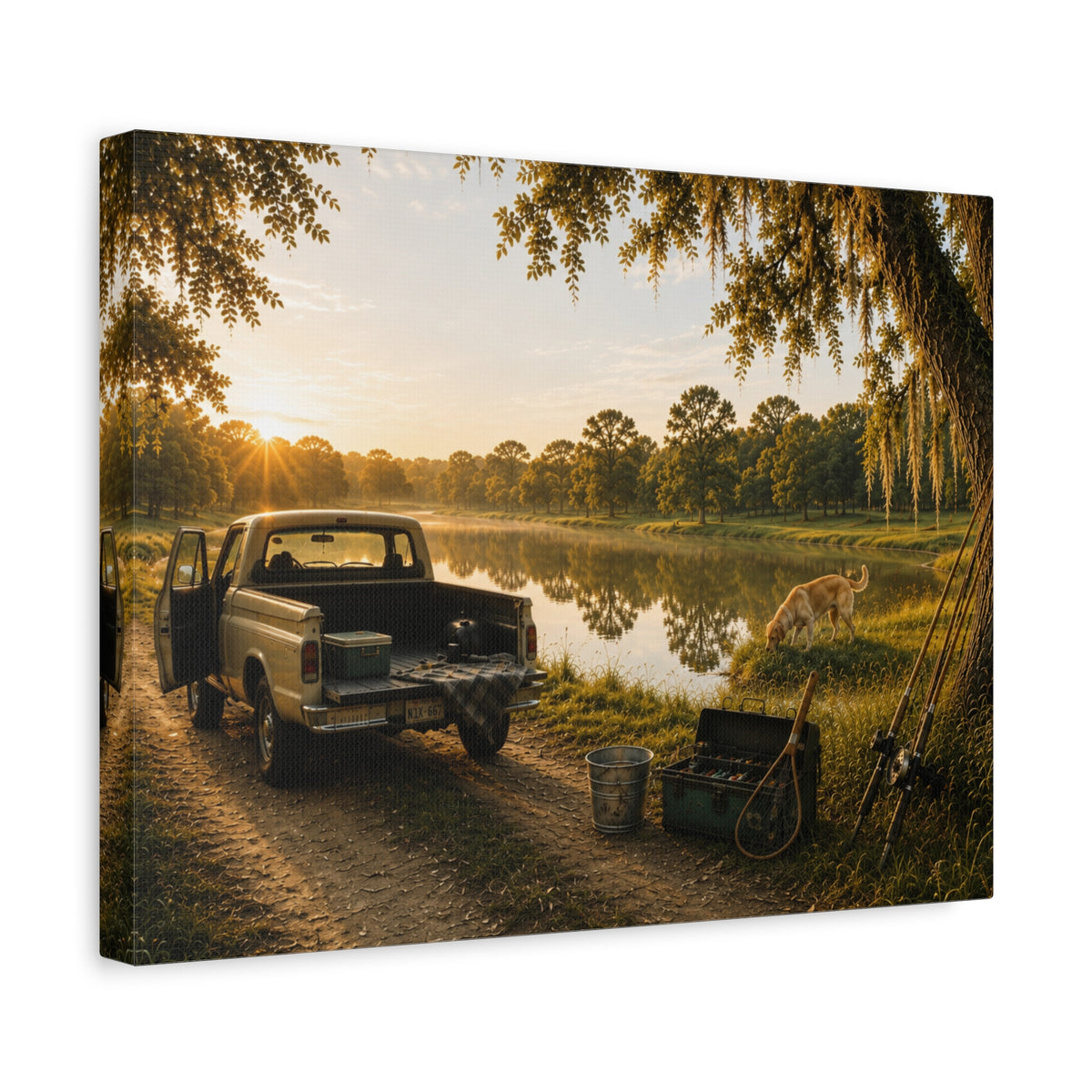 The Old Fishing Hole Canvas Print