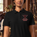 Spanish Oak Boots, Bit & Crops Women's Embroidered Polo