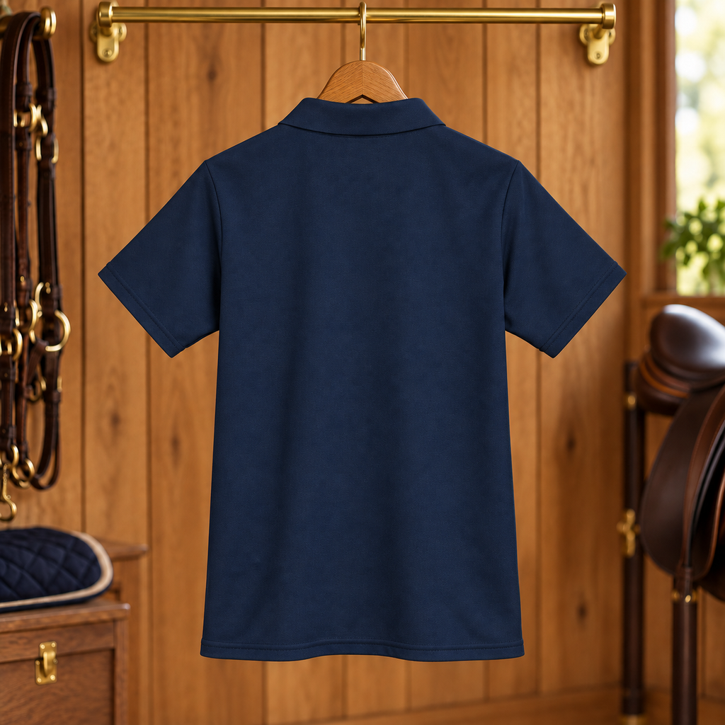 Spanish Oak Interlocking Horseshoes Women's Embroidered Polo