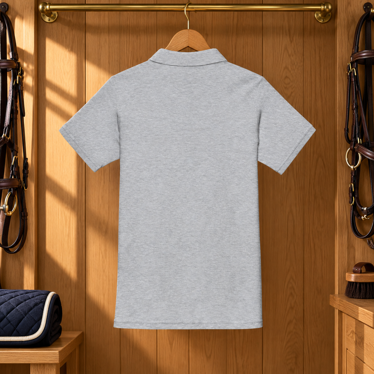 Spanish Oak Interlocking Horseshoes Women's Embroidered Polo