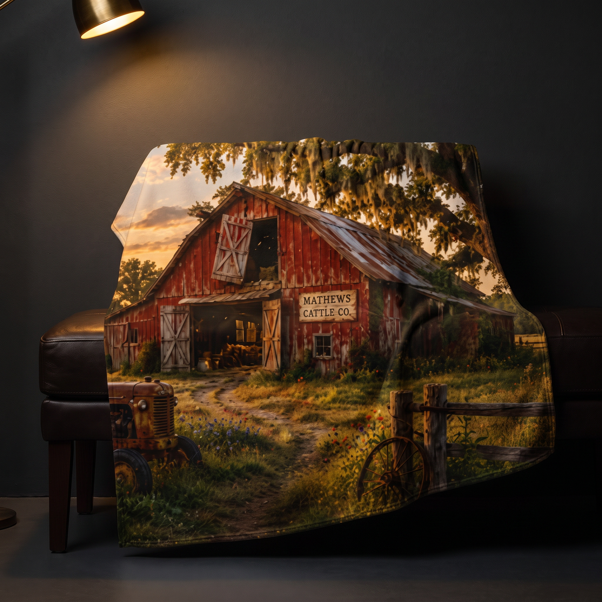 The Old Red Barn Blanket