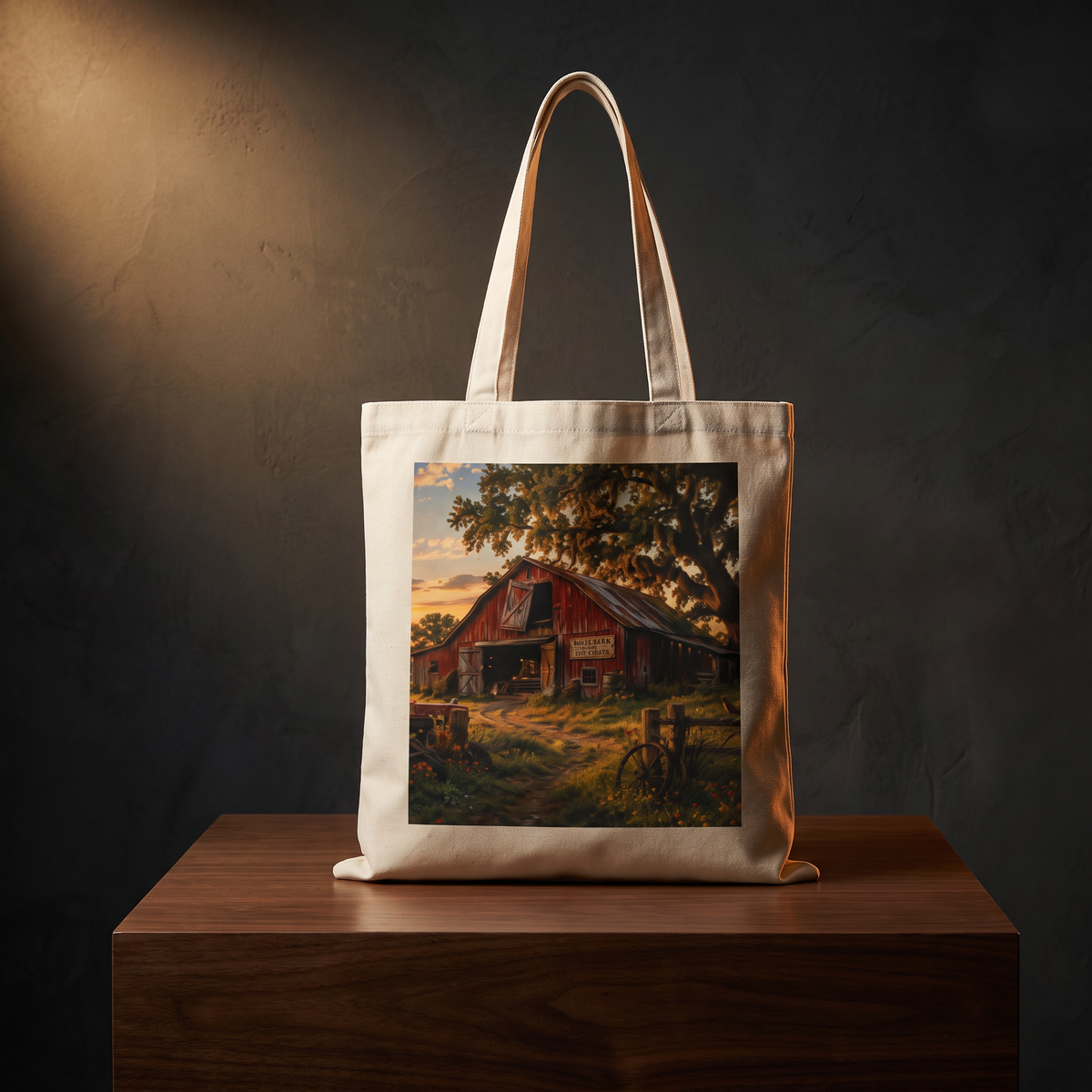 The Old Red Barn Tote Bag
