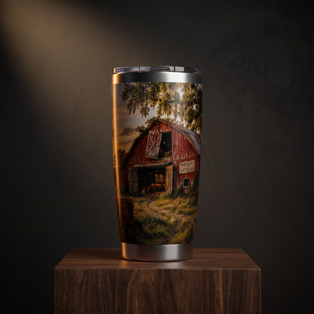 The Old Red Barn 20 oz Stainless Steel Tumbler
