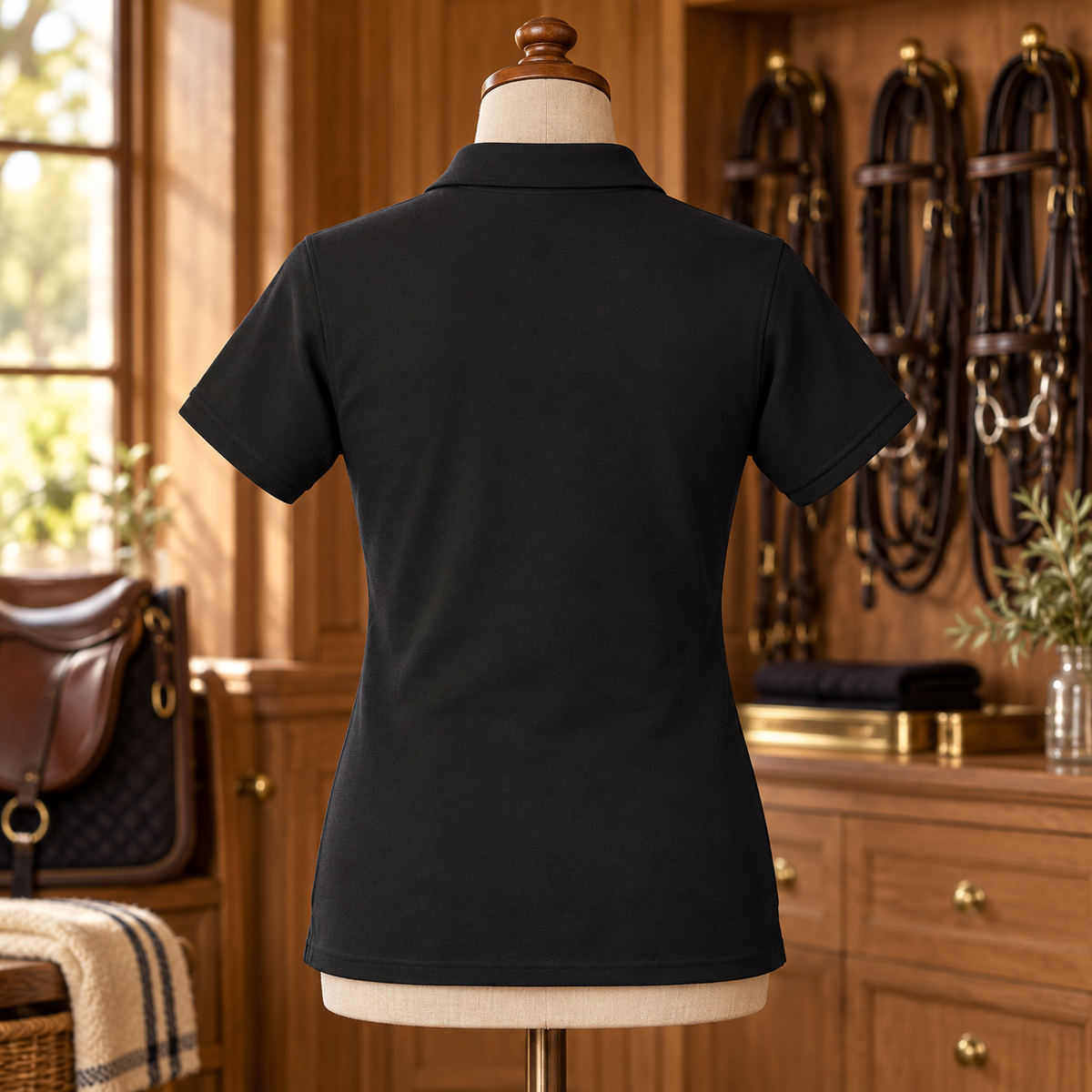 Spanish Oak Riding Boots Women's Embroidered Polo